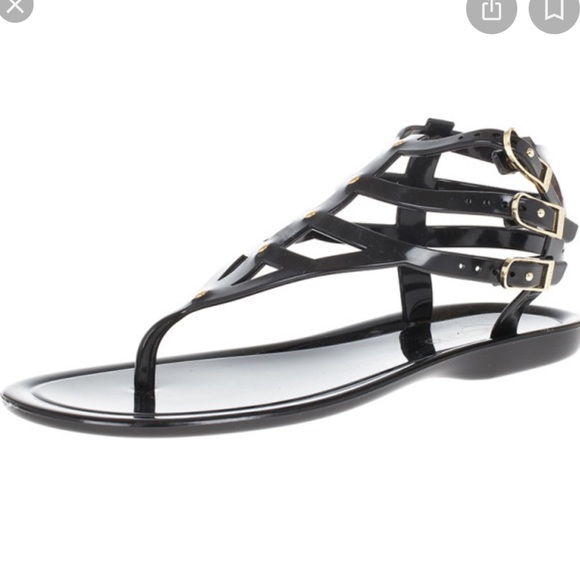 Jimmy Choo Black Jelly Margot Gladiator Sandals - Picture 3 of 15
